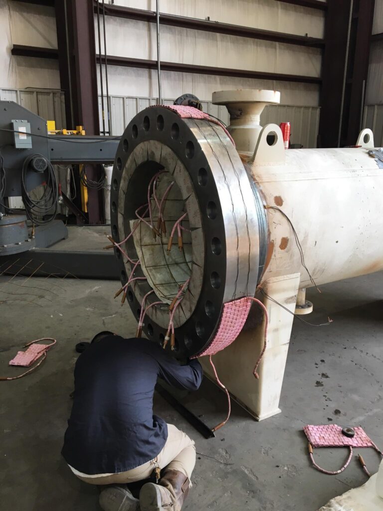 PWHT pipe spools electrical resistance heat treating Gulf Coast Combustion