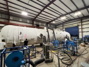 pressure vessel PWHT oil gas petrochemical gulf coast combustion on-site heat treating