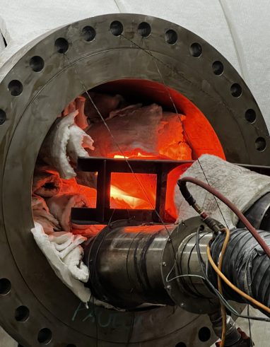 direct gas fire burner firing inside pressure vessel manway Gulf Coast Combustion